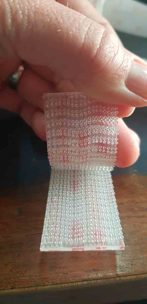 Velcro Strap 3M, transparent, per meter
