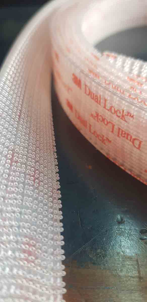 Velcro Strap 3M, transparent, per meter