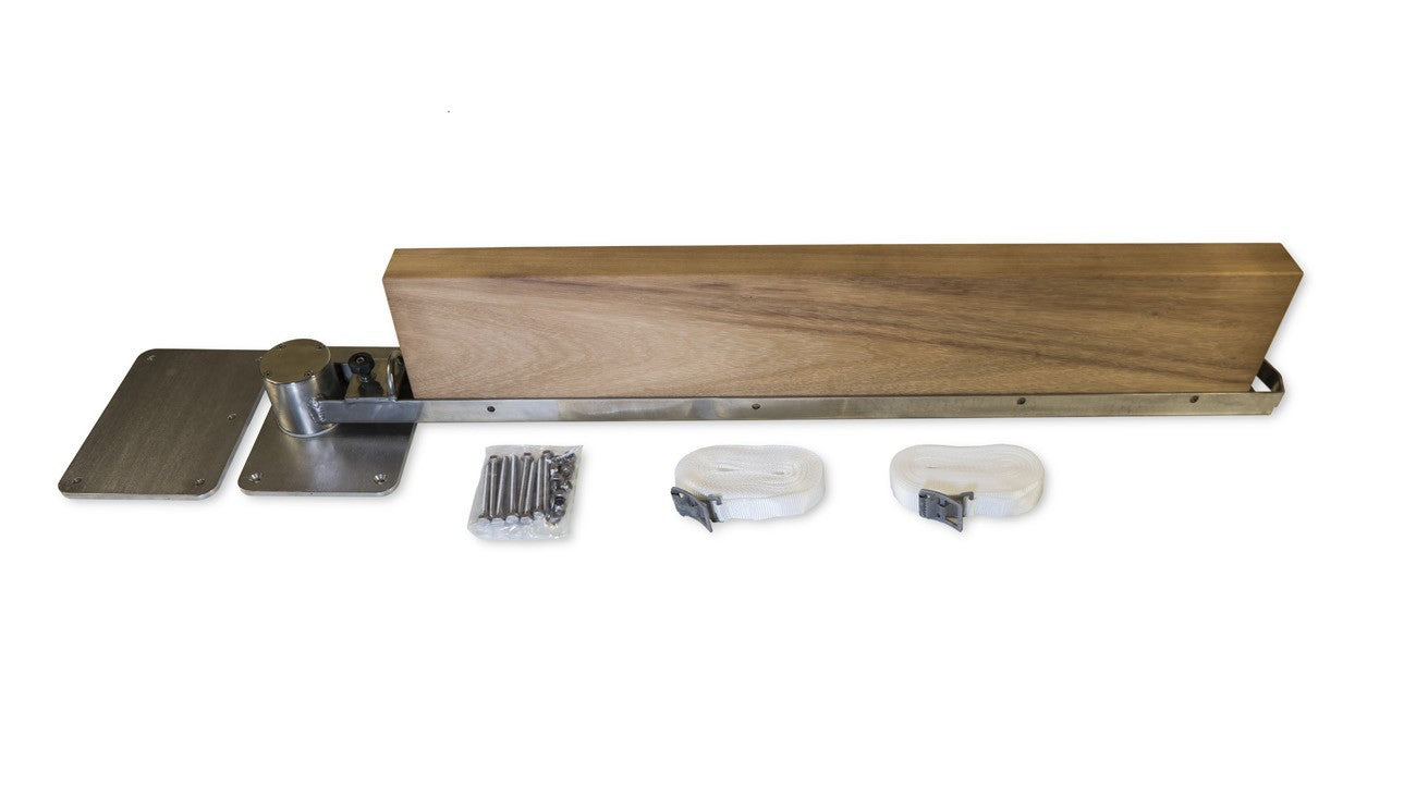 Swing-Away Dinghy Stowage