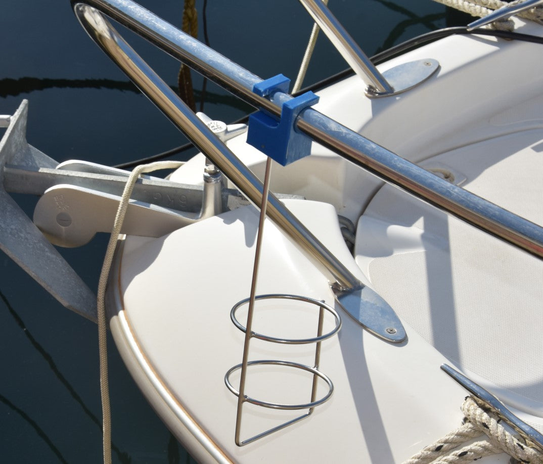 Bottleholder for Guard Rails and Stanchions
